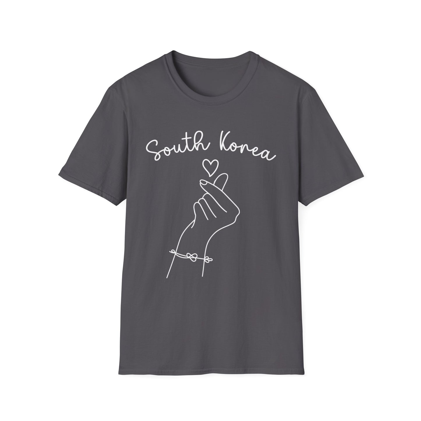 South Korea Love Hand Gesture Unisex Softstyle T-Shirt