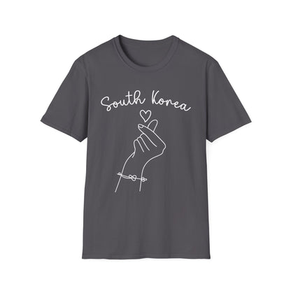 South Korea Love Hand Gesture Unisex Softstyle T-Shirt