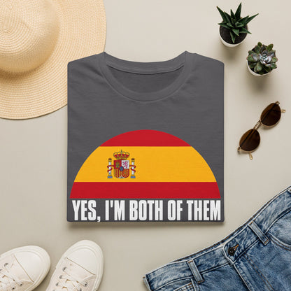 Yes, I'm Both Of Them Spanish Korean Flag T-Shirt