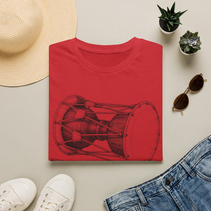 Jamgu Korean Drum T-Shirt — Traditional Janggu Illustration