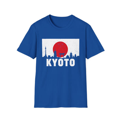 Kyoto Skyline T-Shirt — Japanese Rising Sun Graphic Tee