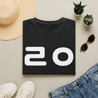 20 Graphic T‑Shirt — Bold Minimalist Number Tee