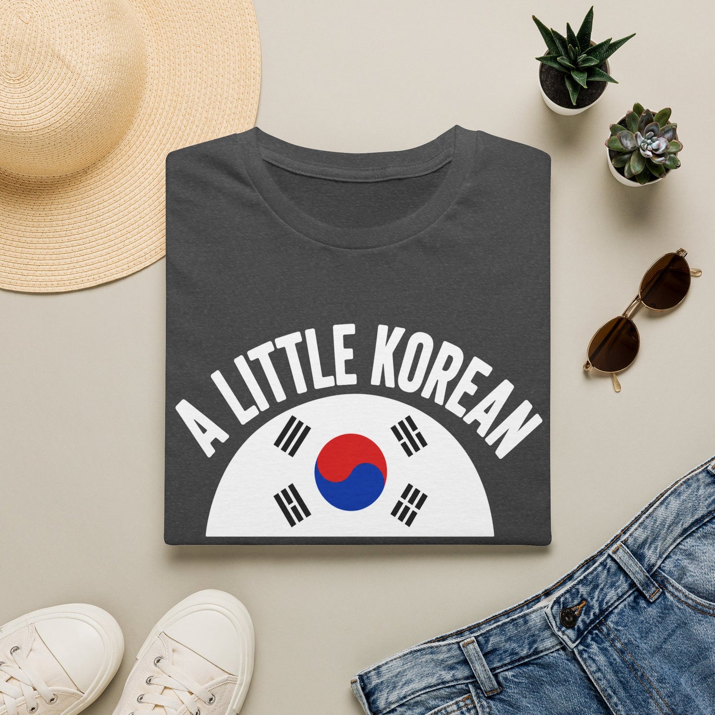 A Little Korean T-Shirt — 'A Little Korean Is Better Than No Korean' Flag Tee