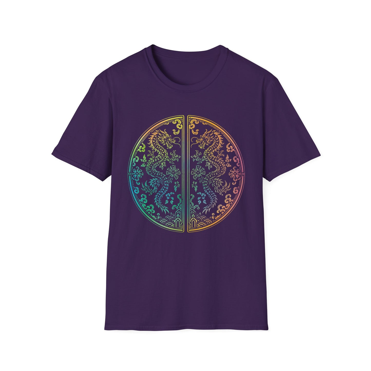 Rainbow Dragon Mandala T-Shirt