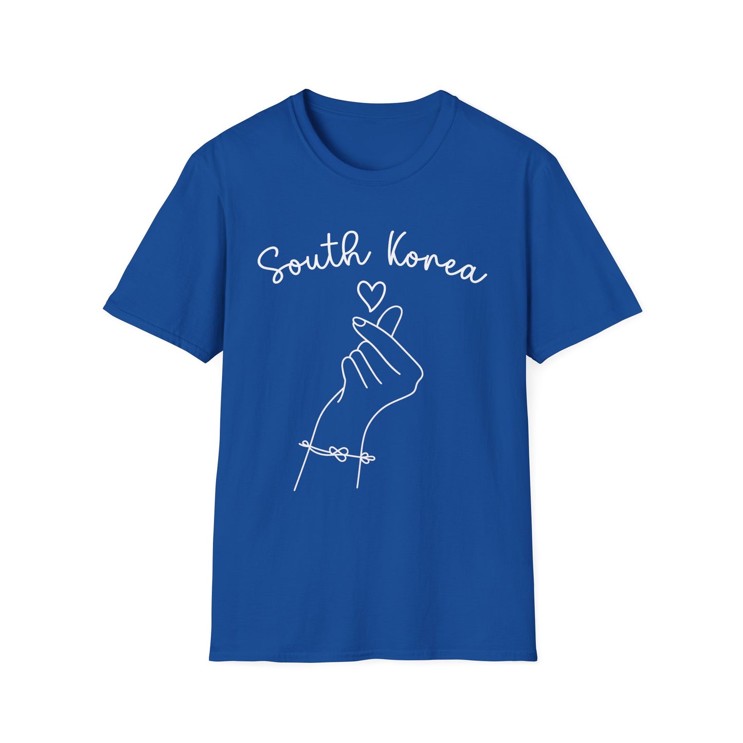 South Korea Love Hand Gesture Unisex Softstyle T-Shirt