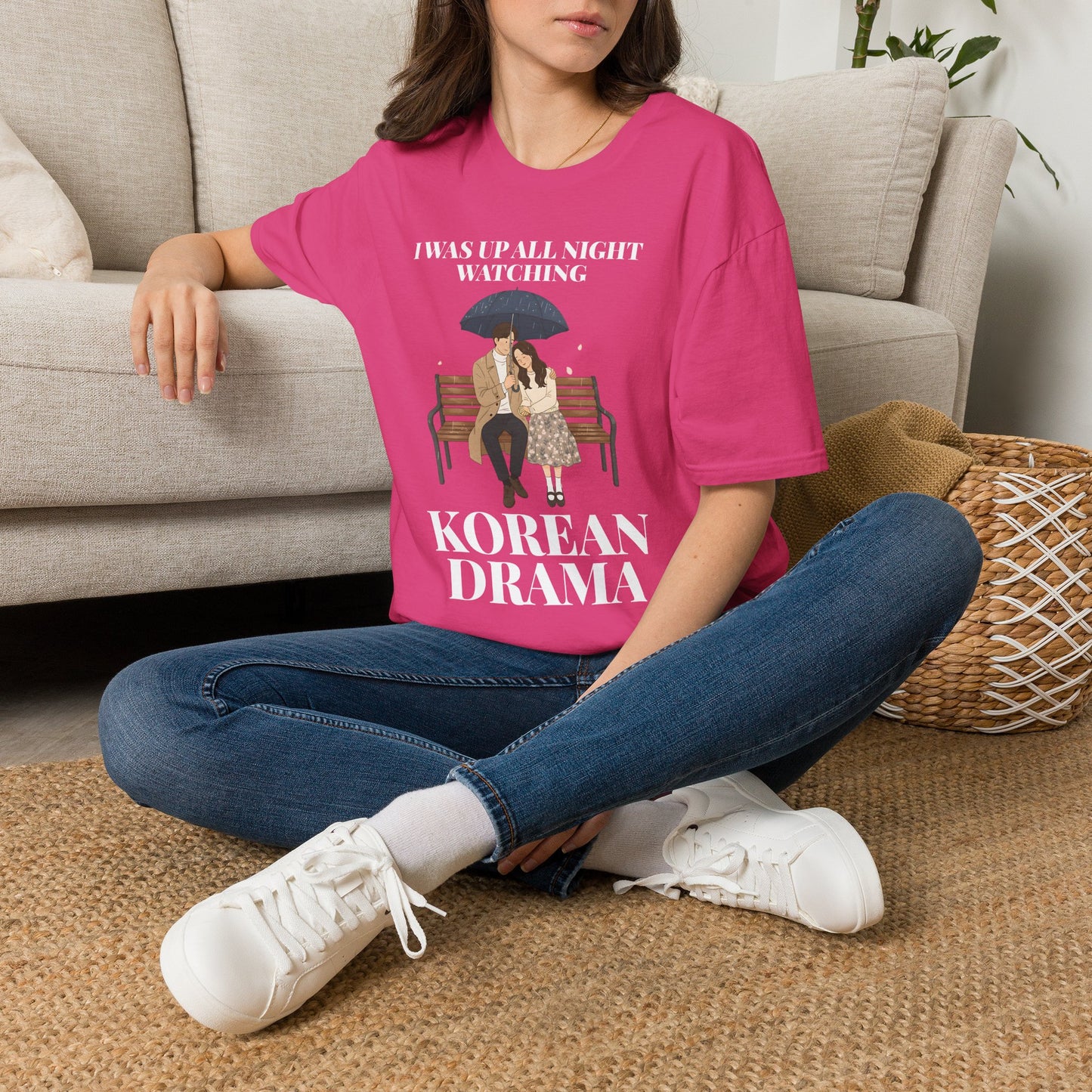 Korean Drama T-Shirt — "I Was Up All Night Watching" Fan Tee