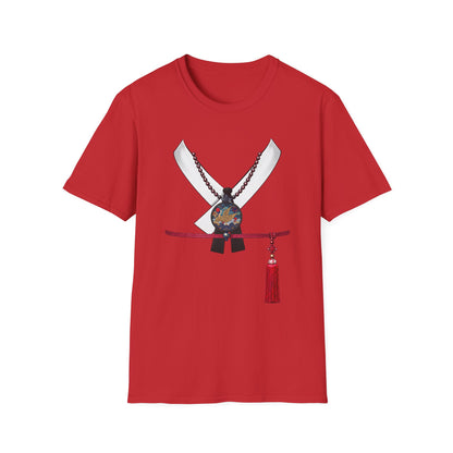 Samurai Sword & Katana Pendant T-Shirt — Japanese Warrior Graphic Tee