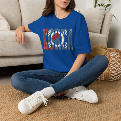 KOREA Flag Graphic T-Shirt — Retro Korean Flag Travel Tee
