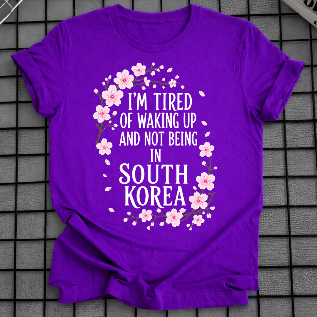 WAKING UP IN SOUTH KOREA T-SHIRT