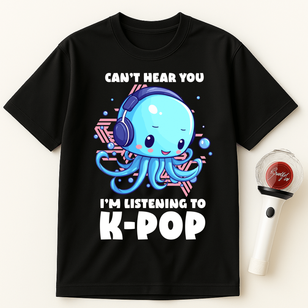 CAN'T HEAR YOU I'M LISTENING TO K-POP JELLYFISH UNISEX T-SHIRT
