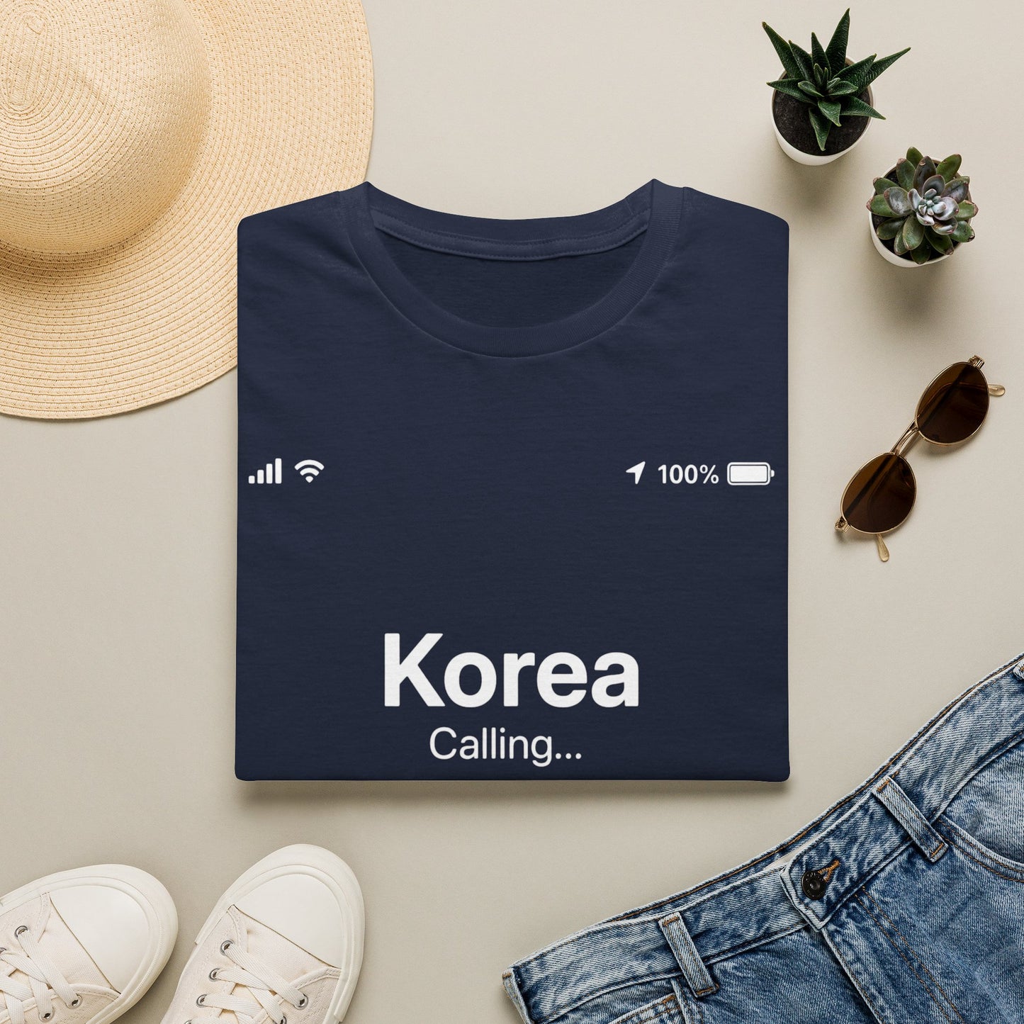 Korea Calling T-Shirt — Travel & Korea Lover Graphic Tee