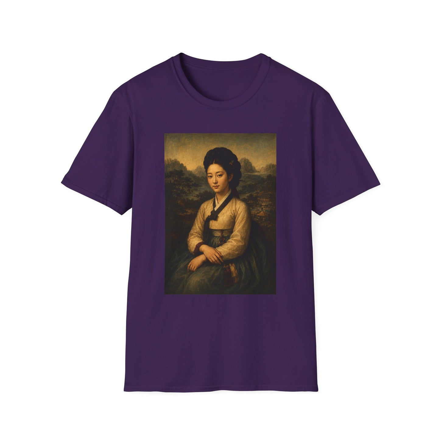 Portrait Tee — Vintage Asian Woman Oil Painting Graphic T-Shirt