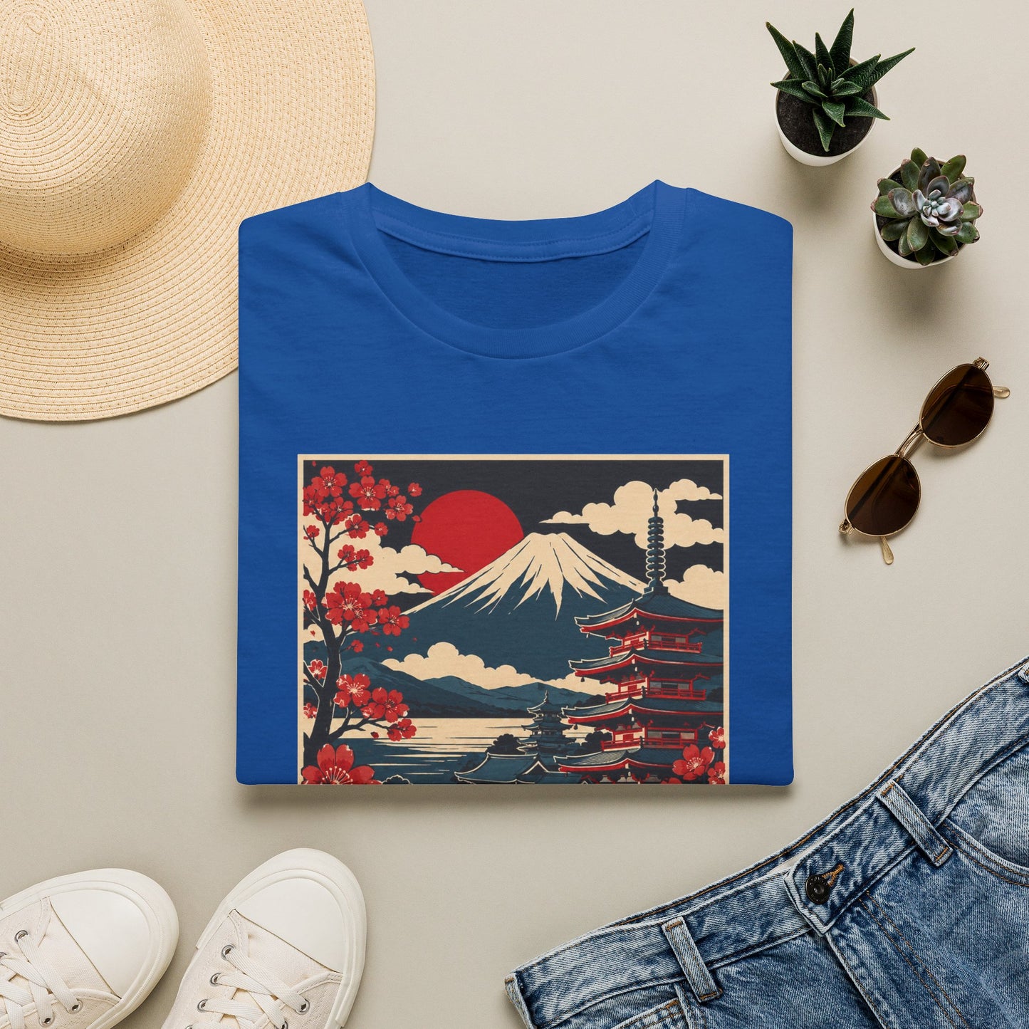 Kyoto Japan Vintage Mount Fuji Tee