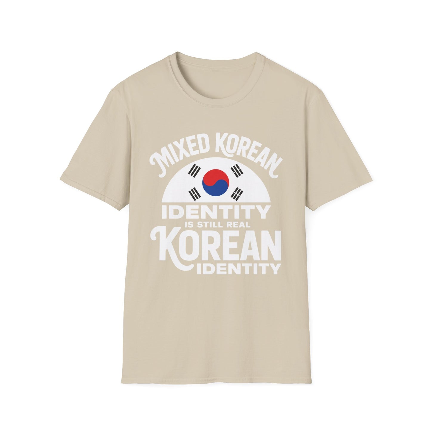 Mixed Korean Identity T-Shirt — Korean Flag Heritage Tee