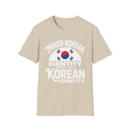 Mixed Korean Identity T-Shirt — Korean Flag Heritage Tee