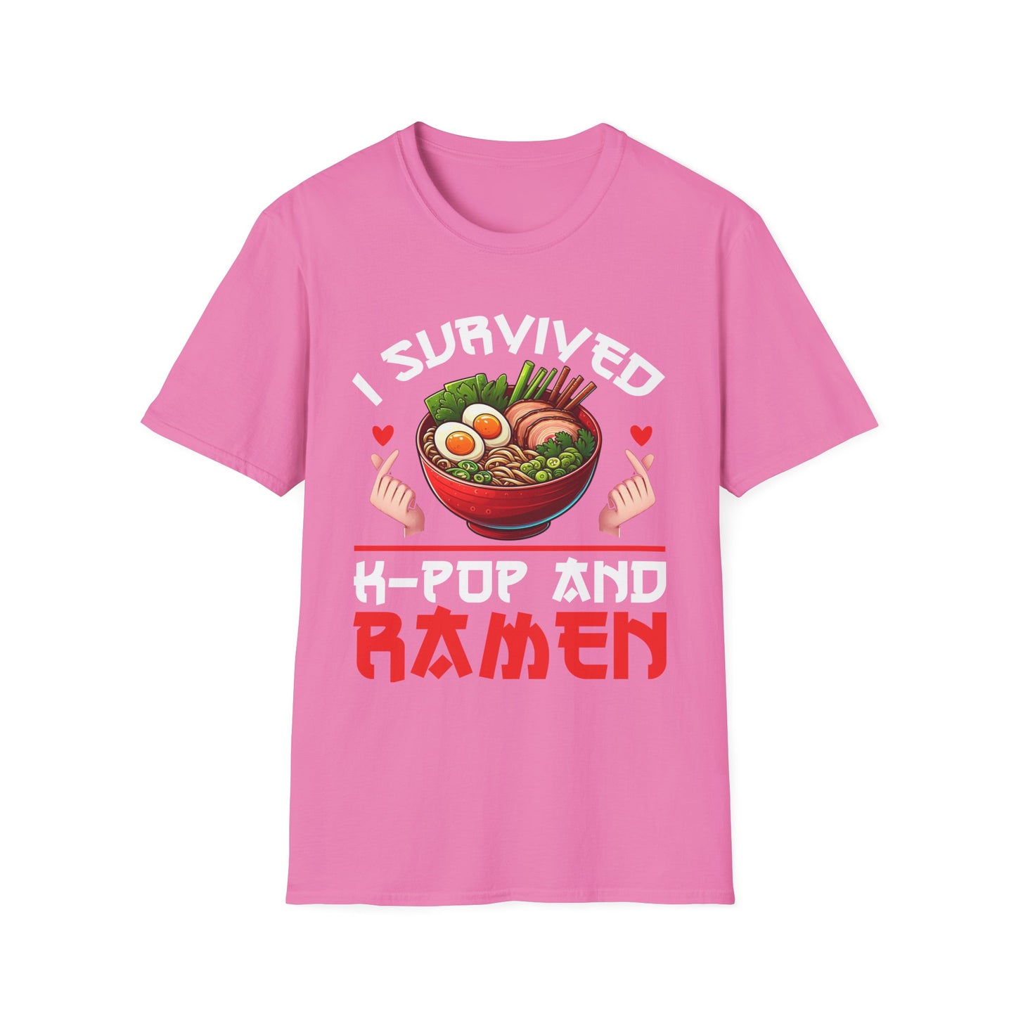 I Survived K-Pop and Ramen Unisex Softstyle T-Shirt