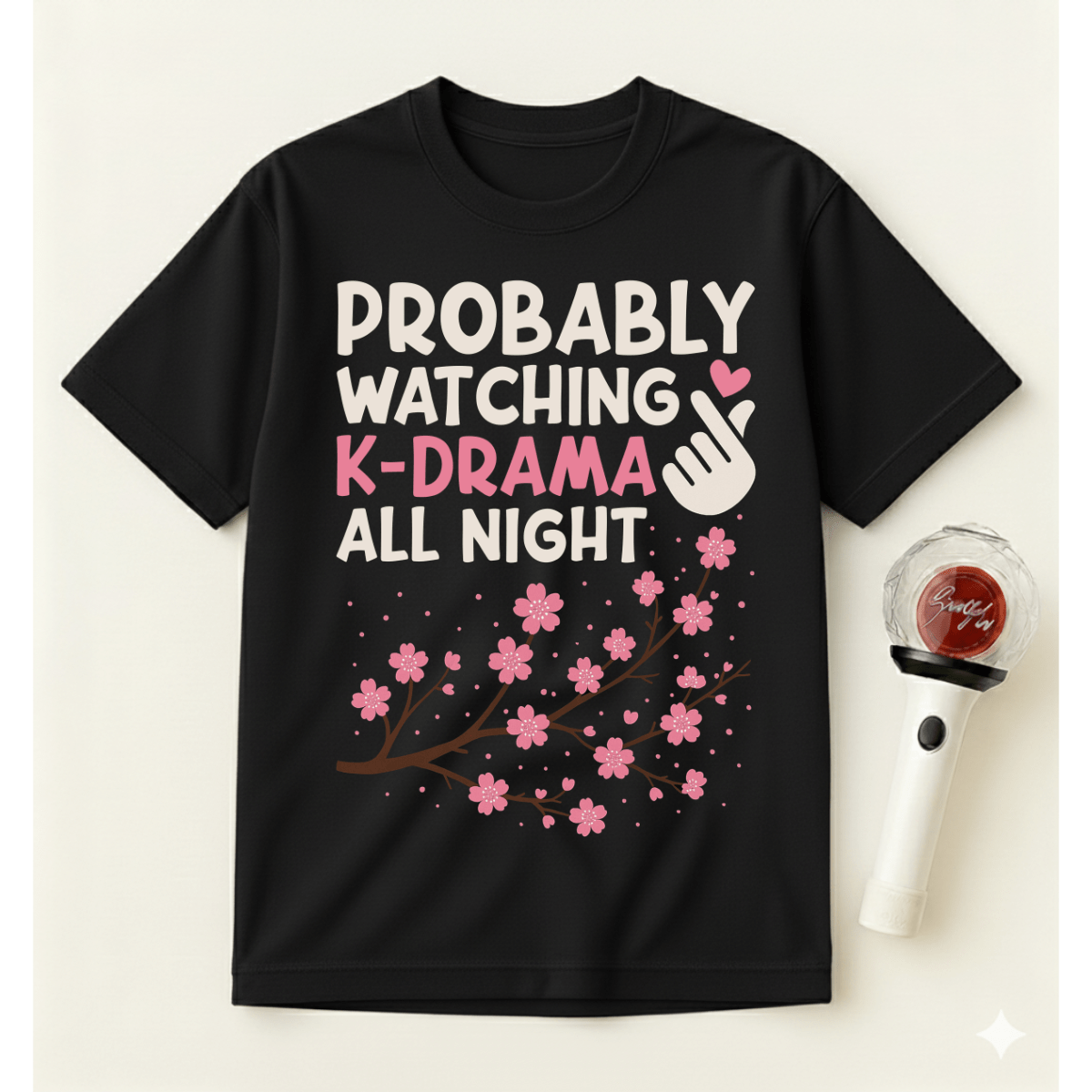 WATCHING K-DRAMA ALL NIGHT T-SHIRT