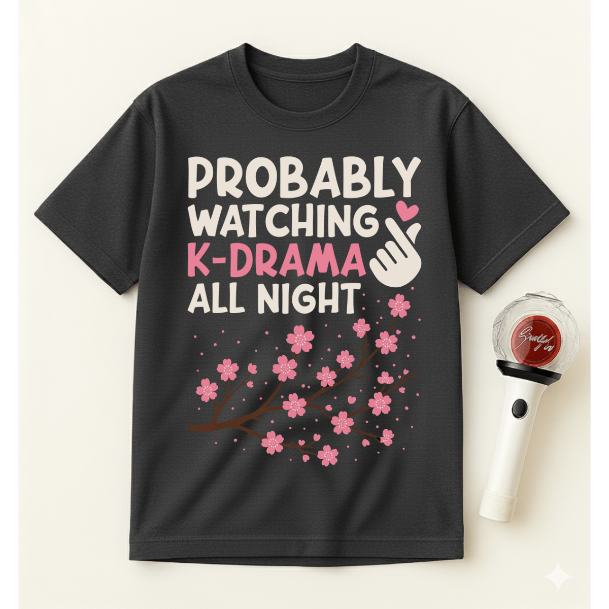 WATCHING K-DRAMA ALL NIGHT T-SHIRT