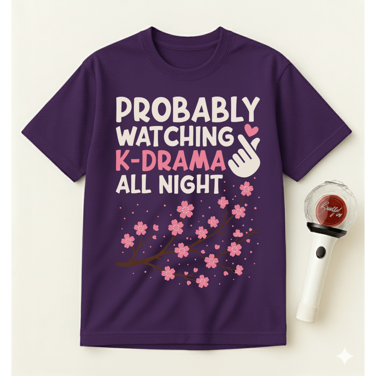 WATCHING K-DRAMA ALL NIGHT T-SHIRT