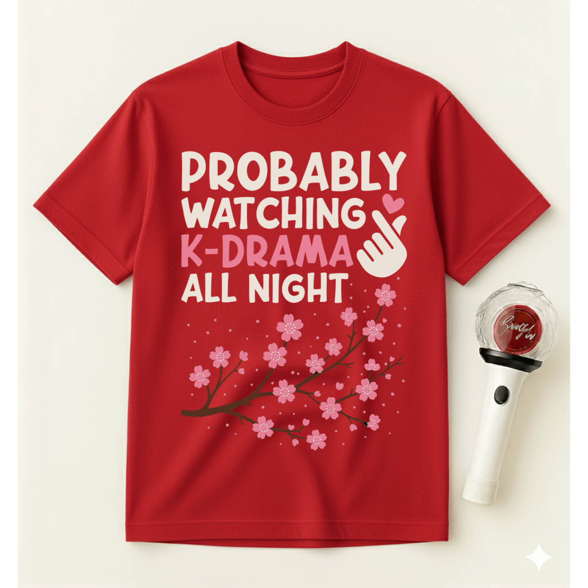 WATCHING K-DRAMA ALL NIGHT T-SHIRT