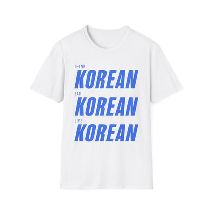 THINK EAT LIVE KOREAN T-SHIRT