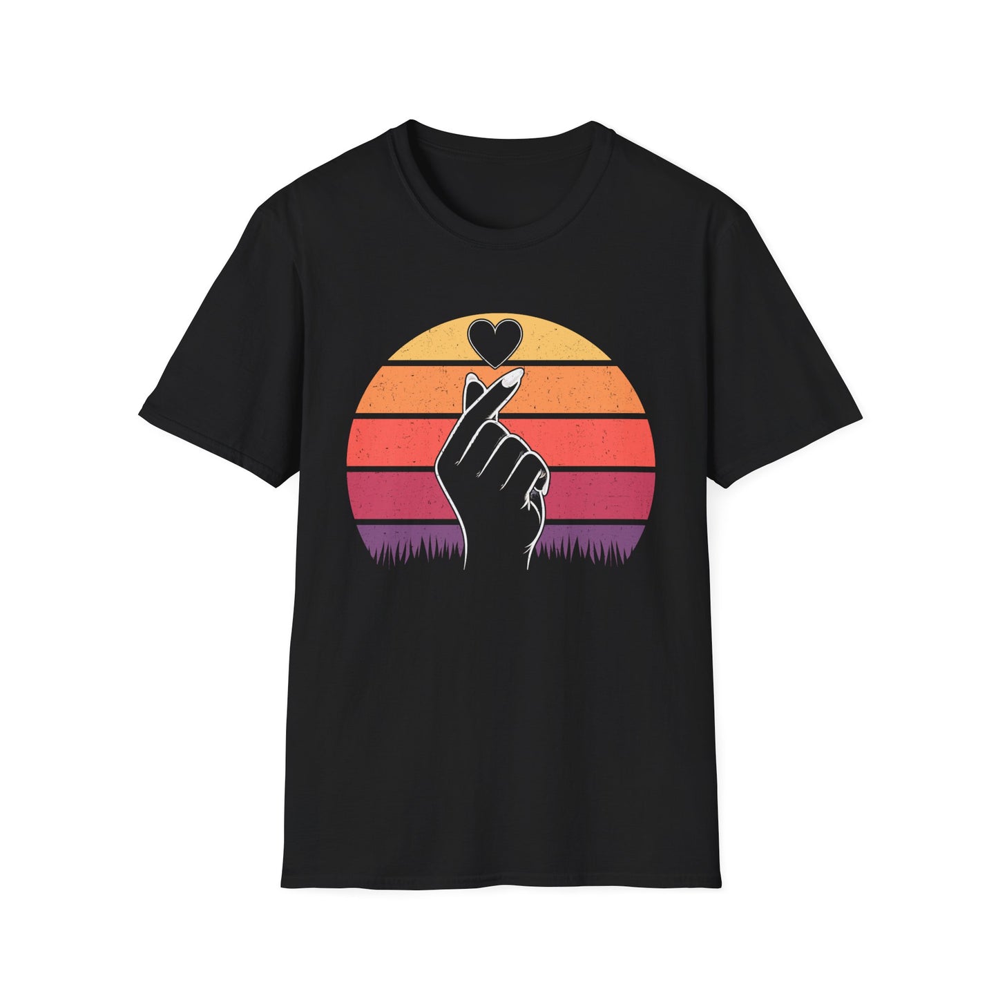 Retro Love Hand Unisex Softstyle T-Shirt - Perfect Gift for Everyday Wear