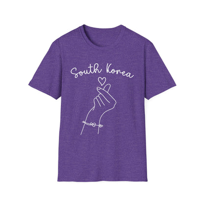South Korea Love Hand Gesture Unisex Softstyle T-Shirt