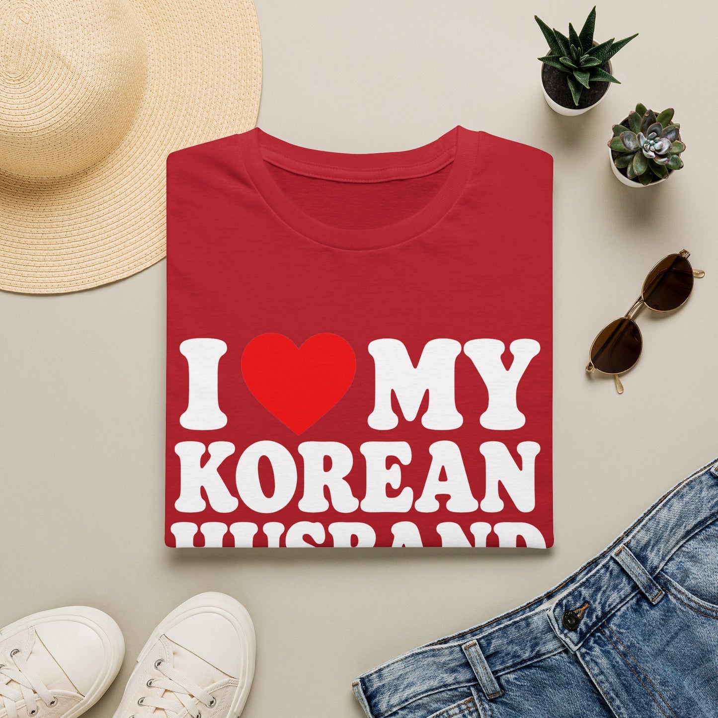 I LOVE MY KOREAN HUSBAND T-SHIRT