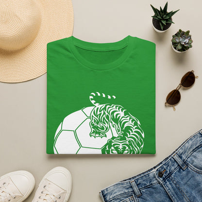 Korea Tiger Soccer T-Shirt — Bold KOREA Football Graphic Tee