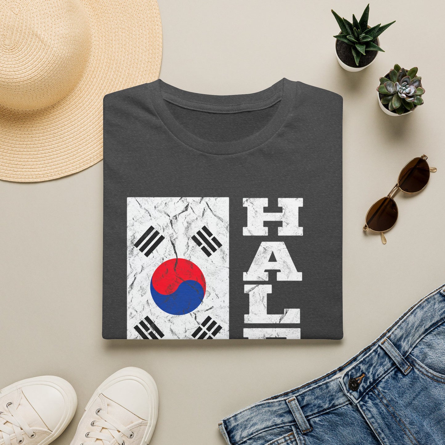 Half Korean T-Shirt — Korean Flag Heritage Pride Tee