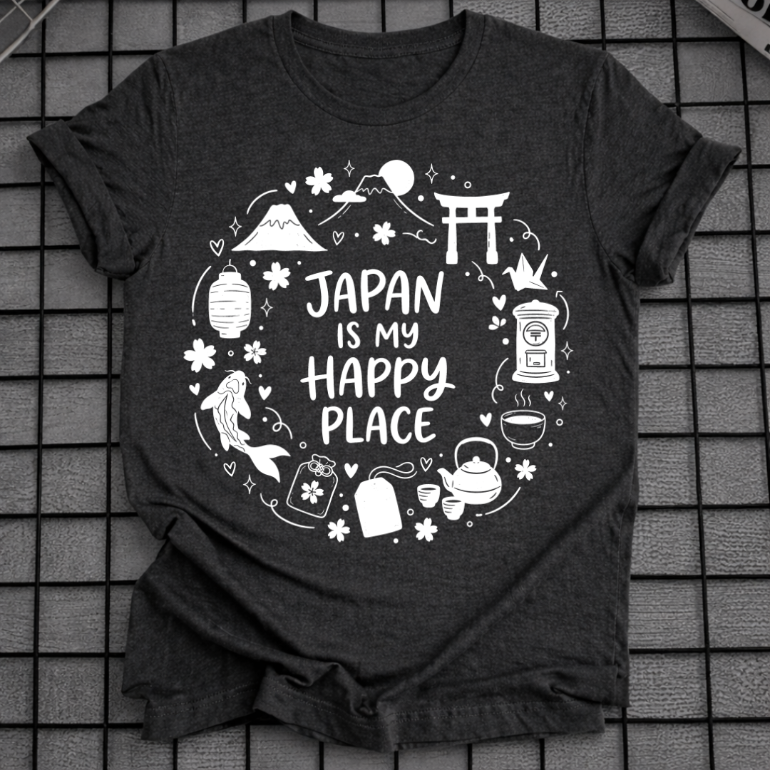 JAPAN IS MY HAPPY PLACE T-SHIRT