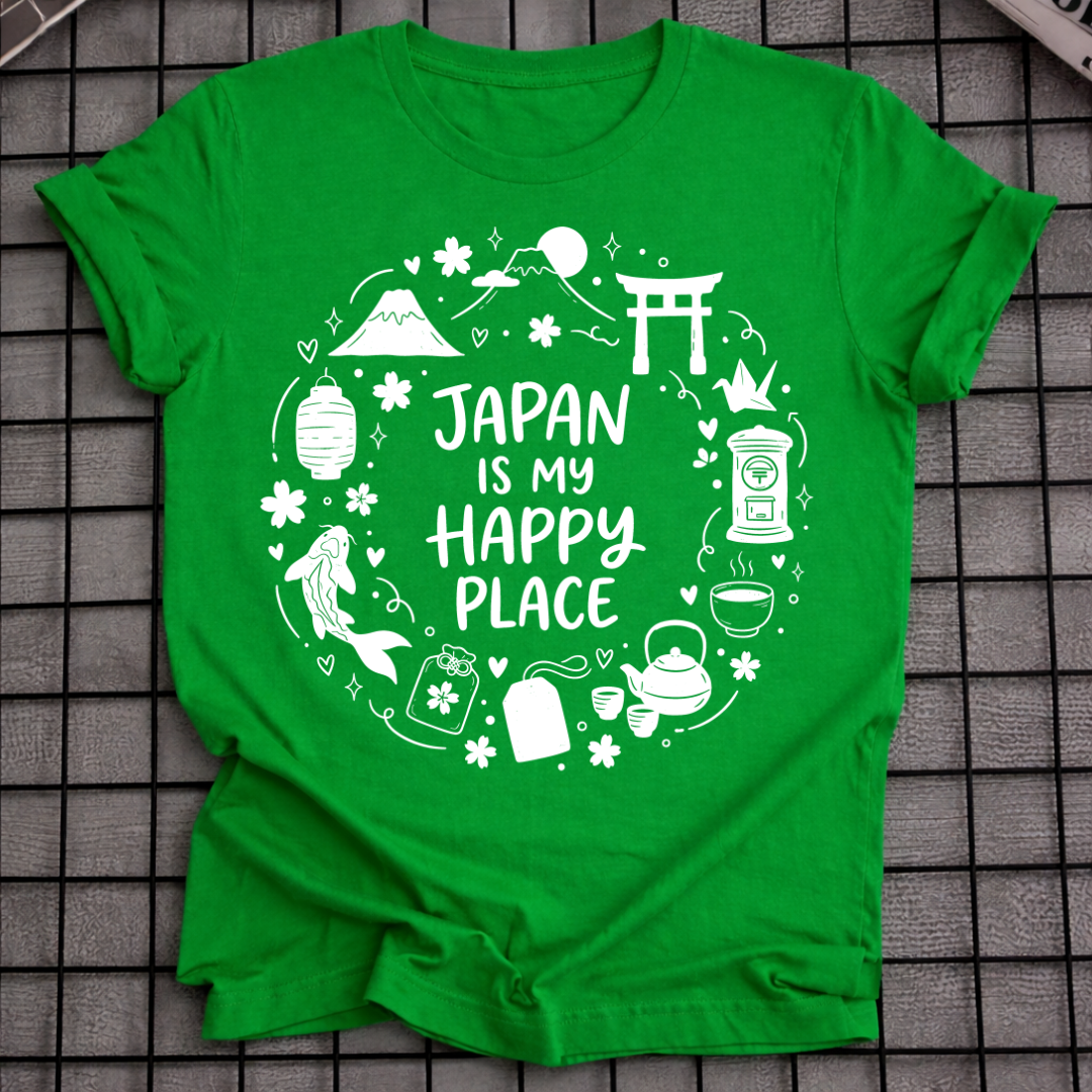 JAPAN IS MY HAPPY PLACE T-SHIRT