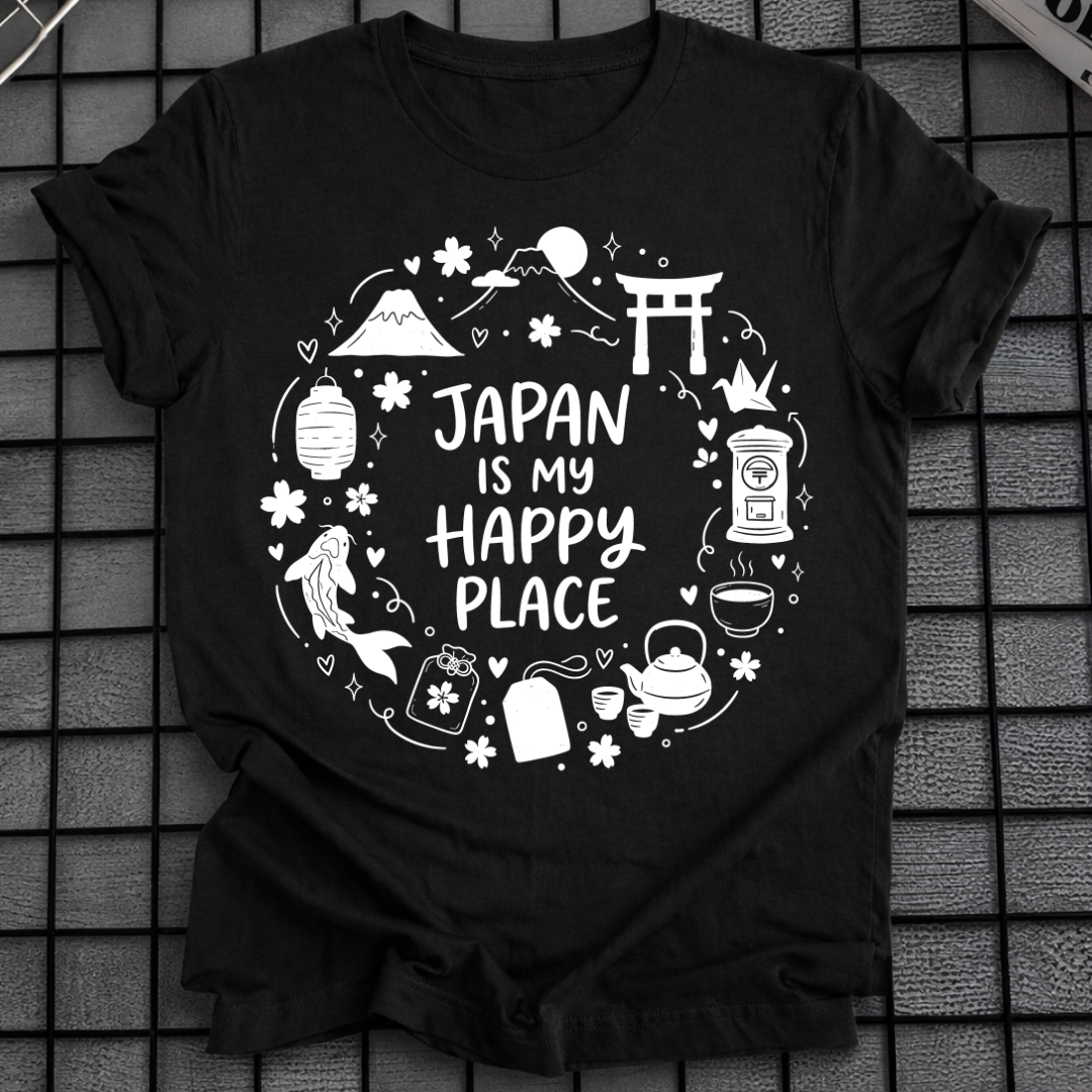 JAPAN IS MY HAPPY PLACE T-SHIRT