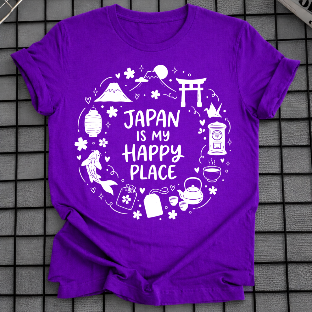 JAPAN IS MY HAPPY PLACE T-SHIRT