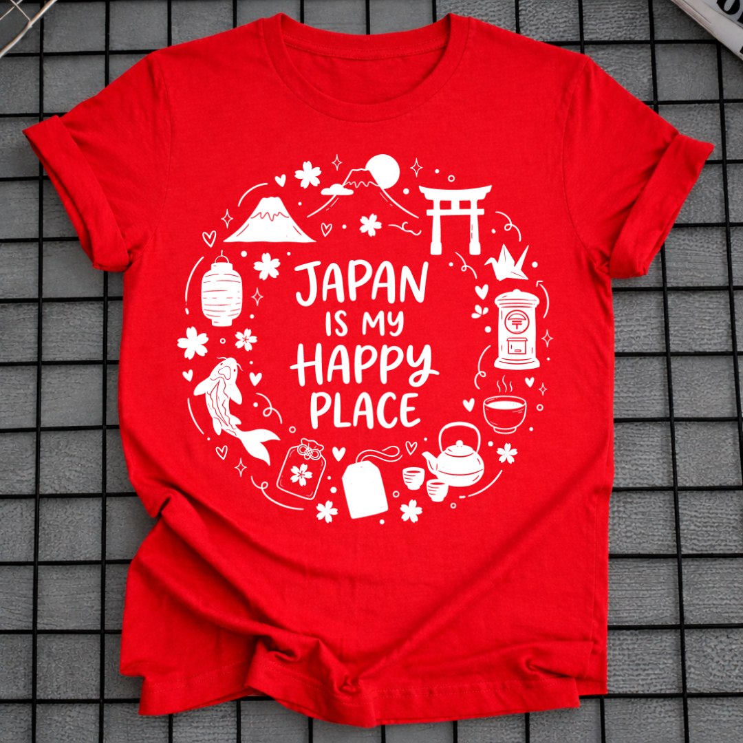 JAPAN IS MY HAPPY PLACE T-SHIRT