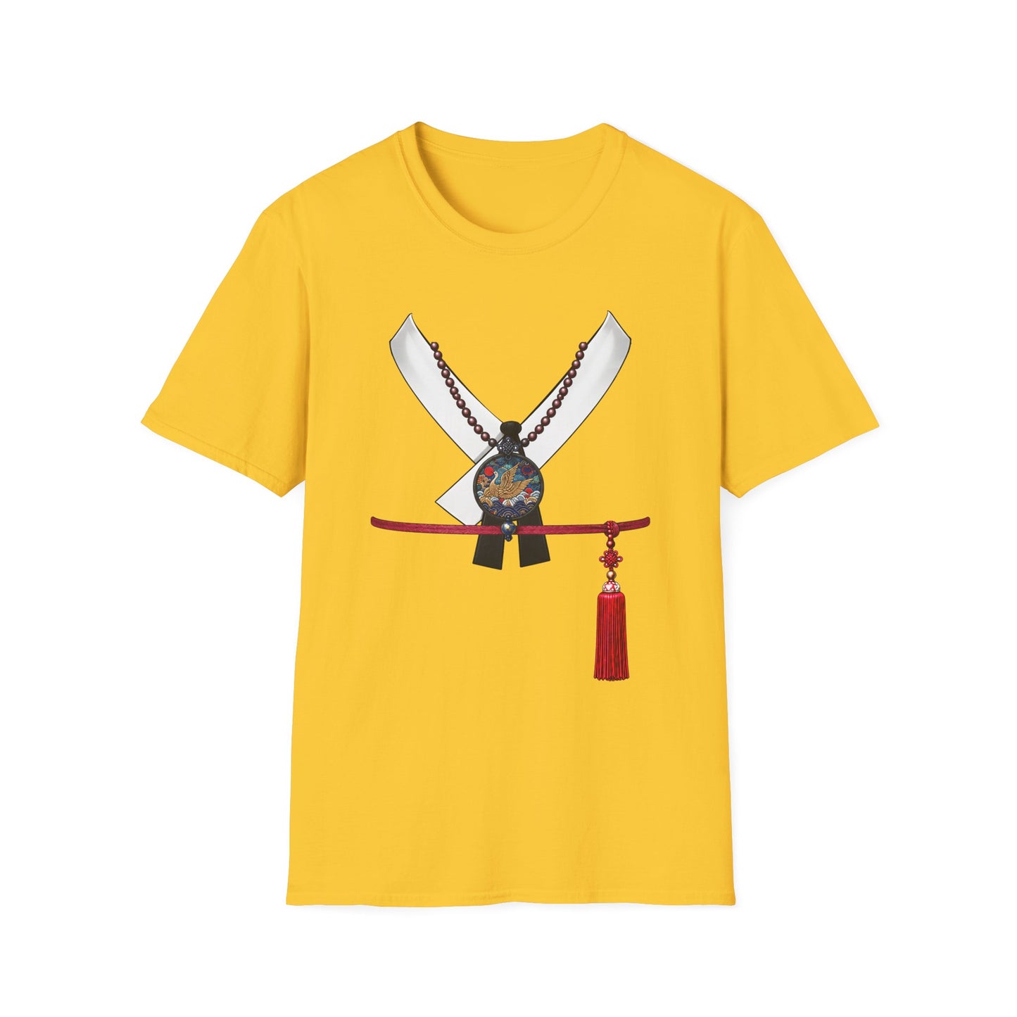 Samurai Sword & Katana Pendant T-Shirt — Japanese Warrior Graphic Tee