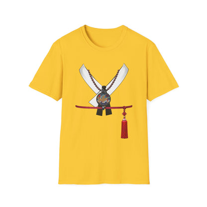 Samurai Sword & Katana Pendant T-Shirt — Japanese Warrior Graphic Tee