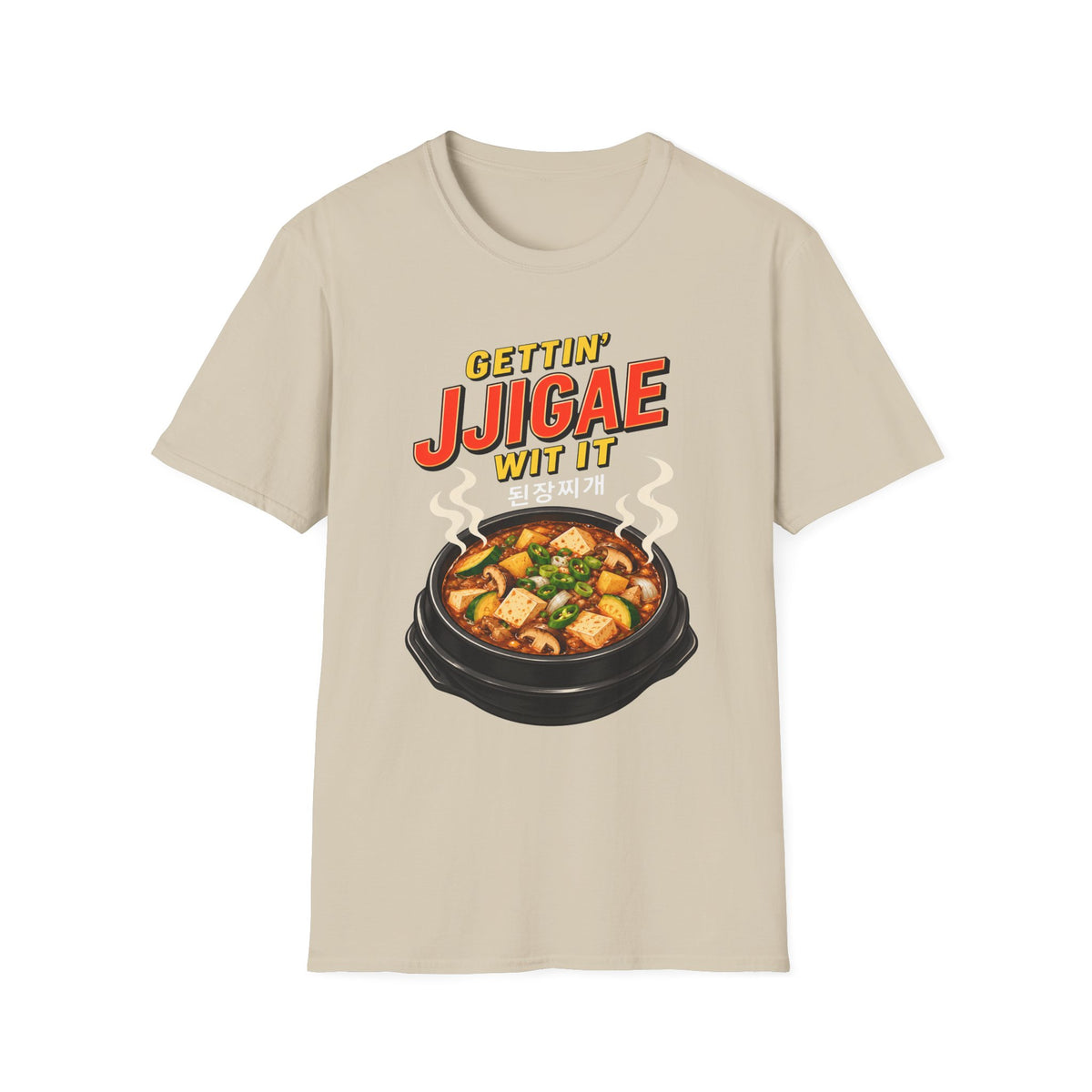 T-Shirt — "Gettin' Jjigae Wit It" Korean Stew Graphic Tee