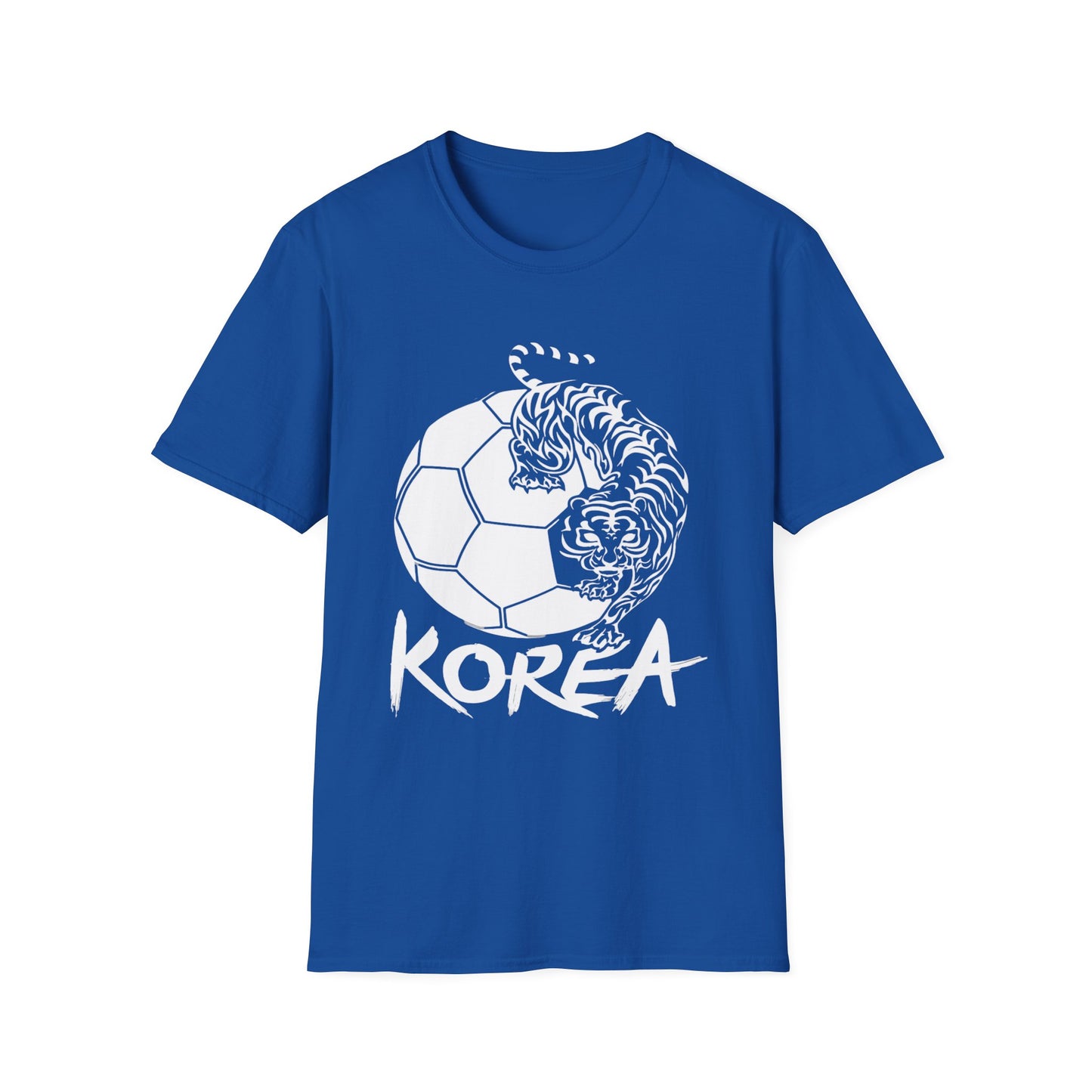 Korea Tiger Soccer T-Shirt — Bold KOREA Football Graphic Tee