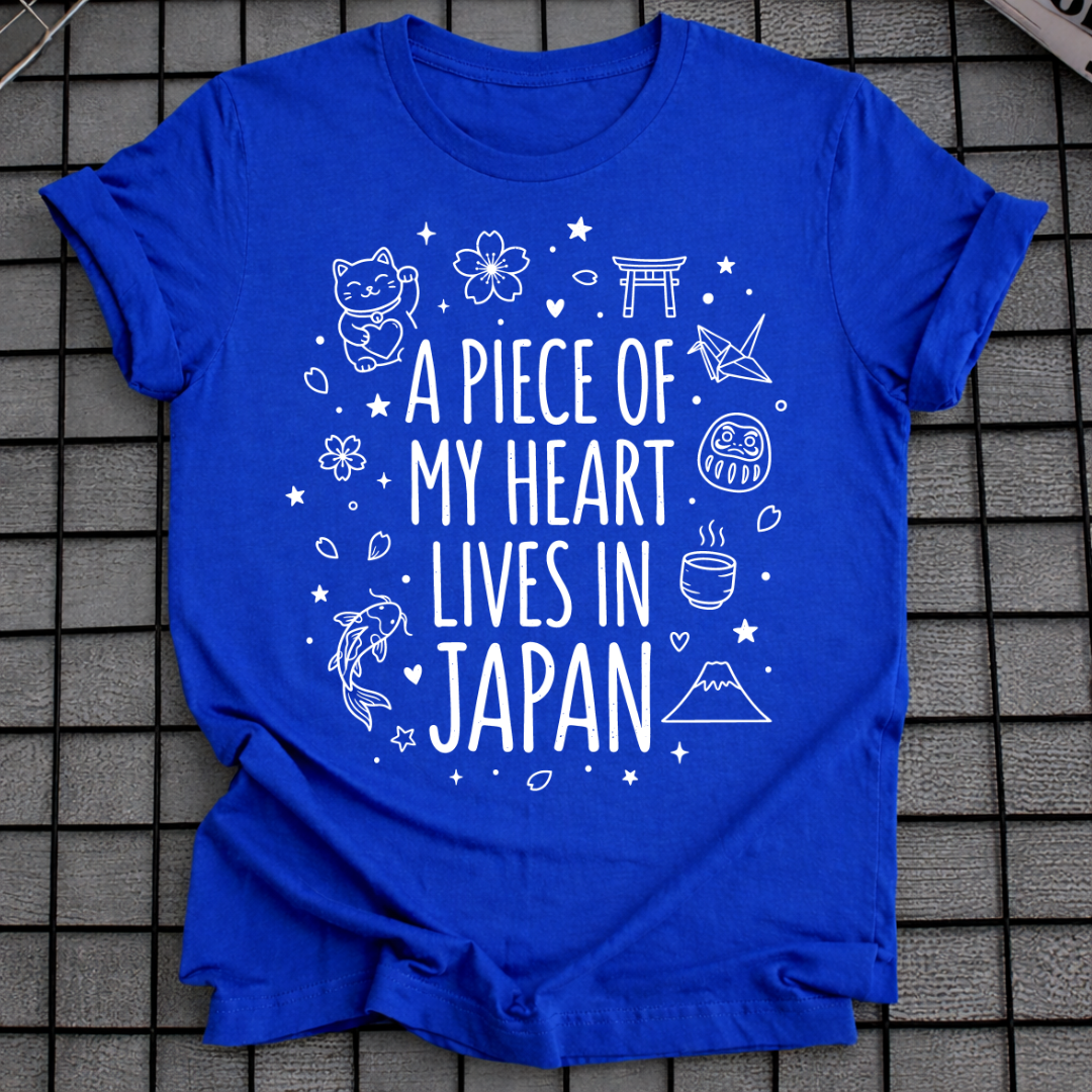 MY HEART LIVES IN JAPAN T-SHIRT