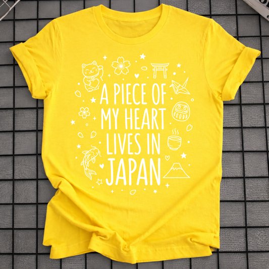 MEIN HERZ LEBT IN JAPAN T-SHIRT