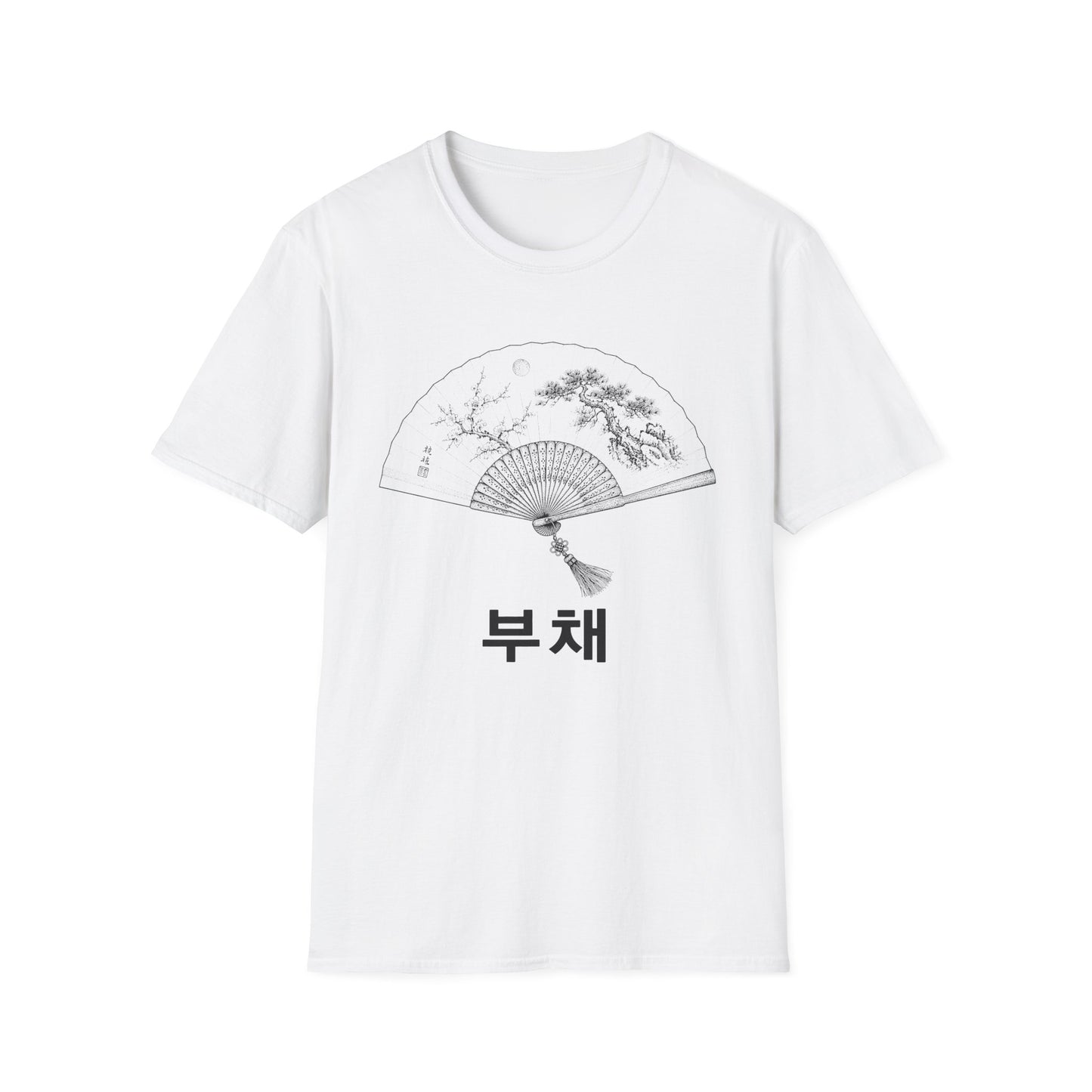 TRADITIONAL KOREAN FOLDING FAN T-SHIRT