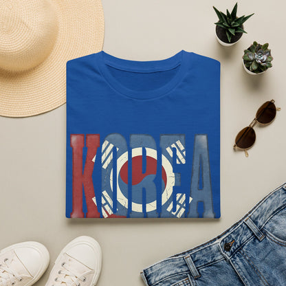 KOREA Flag Graphic T-Shirt — Retro Korean Flag Travel Tee