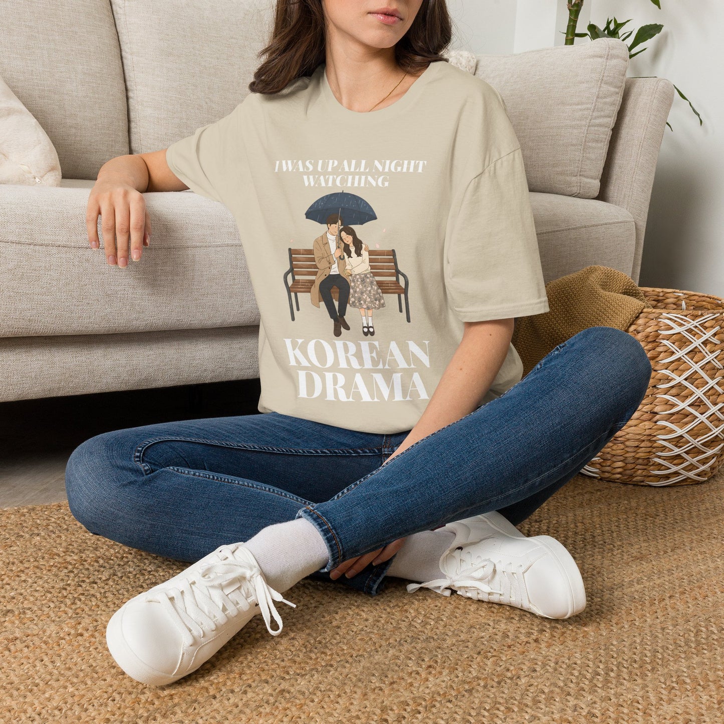 Korean Drama T-Shirt — "I Was Up All Night Watching" Fan Tee