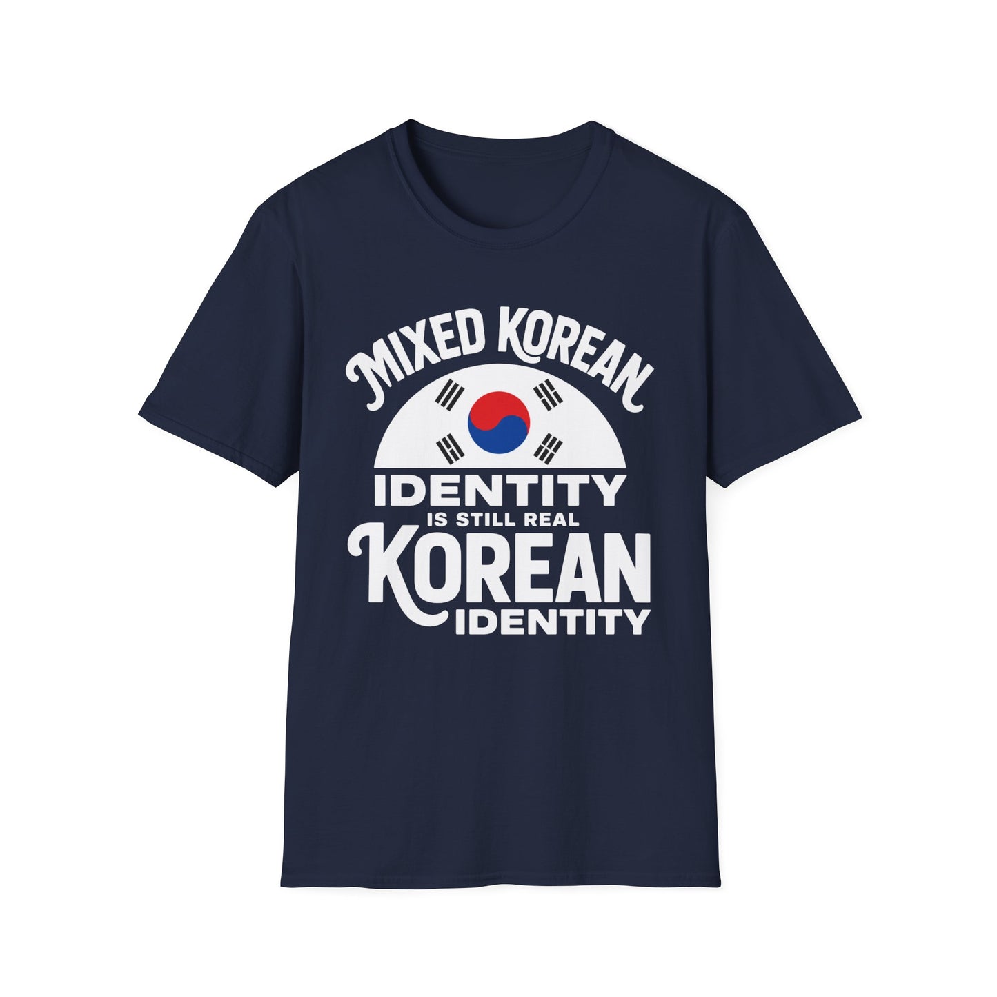 Mixed Korean Identity T-Shirt — Korean Flag Heritage Tee