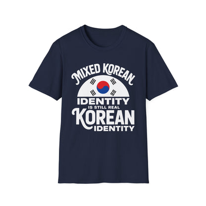 Mixed Korean Identity T-Shirt — Korean Flag Heritage Tee