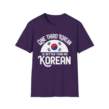 Korean Heritage T-Shirt — "One Third Korean" Flag Graphic