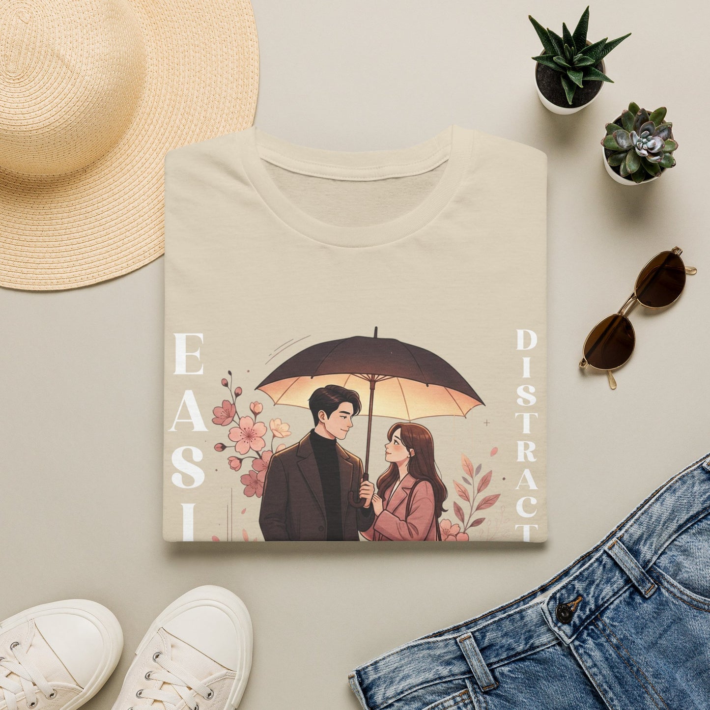 K-Drama Fan T-Shirt – "Easily Distracted by Korean Dramas" Graphic Tee