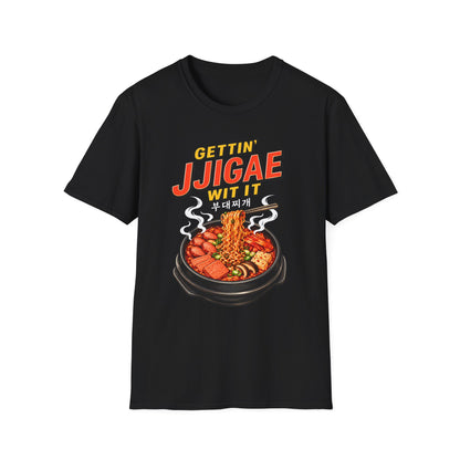 T-Shirt — "Gettin' Jjigae Wit It" Korean Stew Graphic Tee