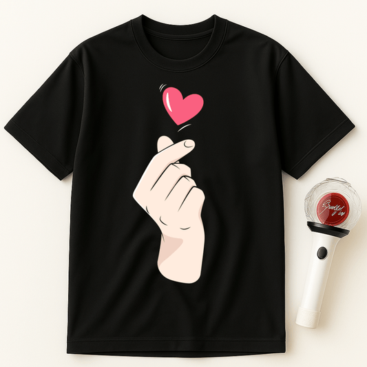 FINGER HEART HEART UNISEX T-SHIRT